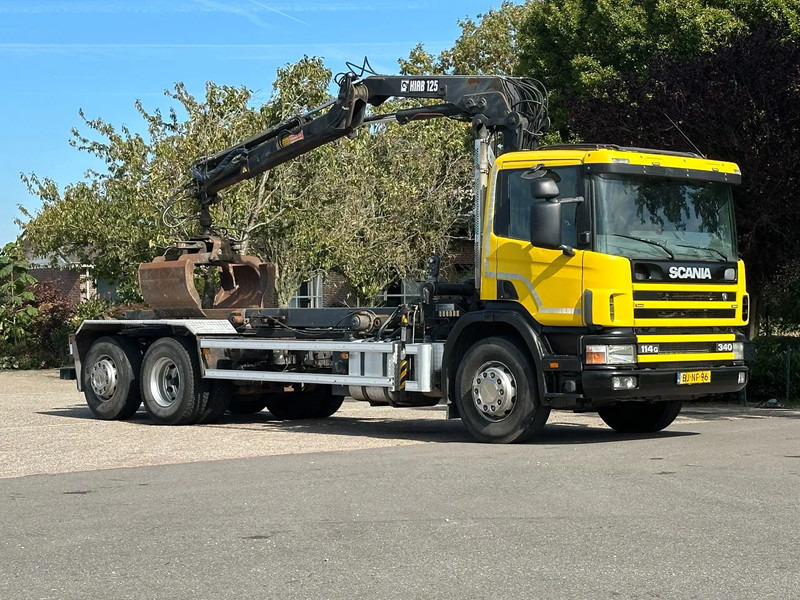 Scania R114-340 6x2 !!KRAAN/CONTAINER/KABEL!!MANUELL!! - Camião com sistema de cabo, Camião grua: foto 4 Scania R114-340 6x2 !!KRAAN/CONTAINER/KABEL!!MANUELL!! - Camião com sistema de cabo, Camião grua: foto 4