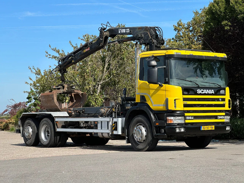 Scania R114-340 6x2 !!KRAAN/CONTAINER/KABEL!!MANUELL!! - Camião com sistema de cabo, Camião grua: foto 2 Scania R114-340 6x2 !!KRAAN/CONTAINER/KABEL!!MANUELL!! - Camião com sistema de cabo, Camião grua: foto 2