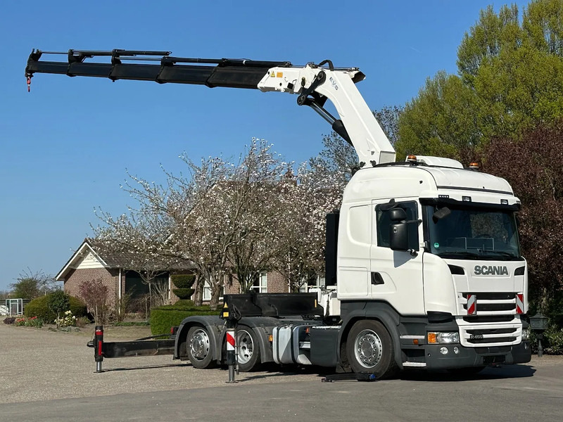 Scania R450 6x2 !!TRACTOR!!!CRANE/GRUE/HMF 50TM!!TOP!EURO6!! - Tractor: foto 3 Scania R450 6x2 !!TRACTOR!!!CRANE/GRUE/HMF 50TM!!TOP!EURO6!! - Tractor: foto 3
