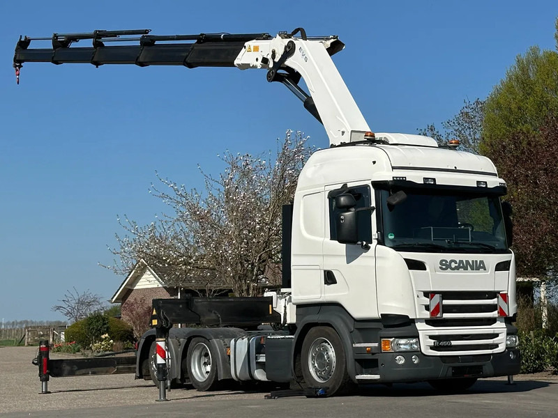 Scania R450 6x2 !!TRACTOR!!!CRANE/GRUE/HMF 50TM!!TOP!EURO6!! - Tractor: foto 1 Scania R450 6x2 !!TRACTOR!!!CRANE/GRUE/HMF 50TM!!TOP!EURO6!! - Tractor: foto 1