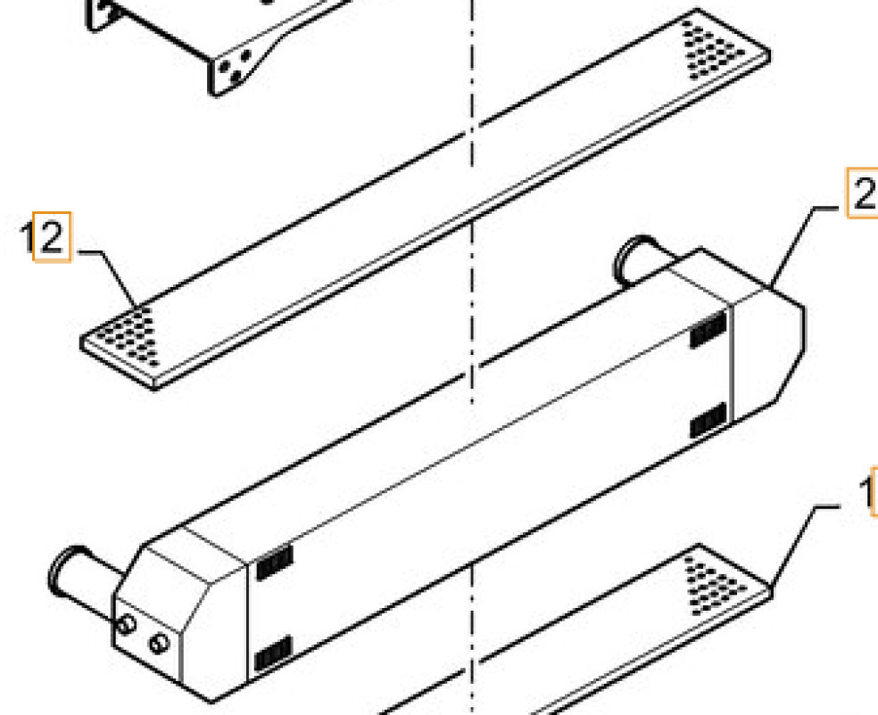 Case 11LQ-35052 - 11LQ35052 - Intercooler para Máquina de construção: foto 1 Case 11LQ-35052 - 11LQ35052 - Intercooler para Máquina de construção: foto 1