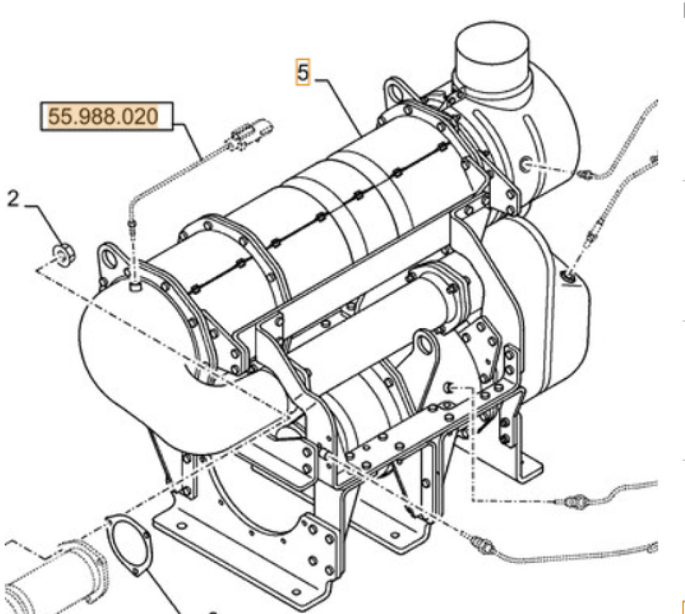 Case 48089808 - KWH11950 - Conversor catalítico: foto 1 Case 48089808 - KWH11950 - Conversor catalítico: foto 1