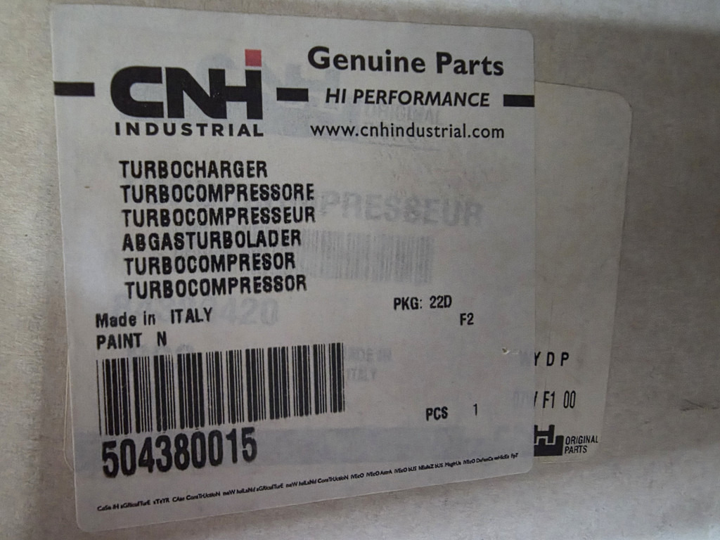 Case 504380015 - Turbocompressor para Máquina de construção: foto 4 Case 504380015 - Turbocompressor para Máquina de construção: foto 4