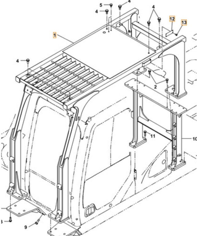 Case KTN14201 - Cabine e interior: foto 1 Case KTN14201 - Cabine e interior: foto 1