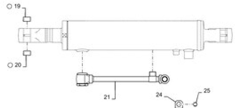 Case PW01V00073F1 - Cilindro hidráulico para Máquina agrícola: foto 1 Case PW01V00073F1 - Cilindro hidráulico para Máquina agrícola: foto 1