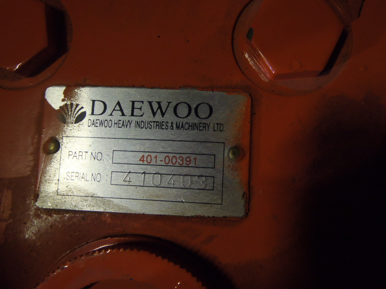 Daewoo 401-00391 - - Motor de giro para Máquina de construção: foto 3 Daewoo 401-00391 - - Motor de giro para Máquina de construção: foto 3