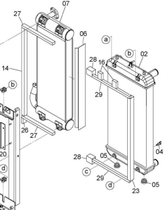 Hitachi YA00009861 - YA00009861* - Radiador para Máquina de construção: foto 1 Hitachi YA00009861 - YA00009861* - Radiador para Máquina de construção: foto 1