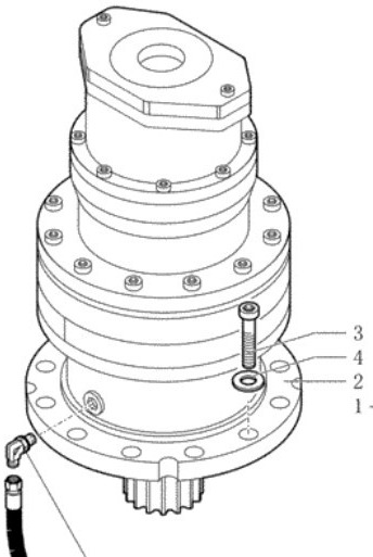 New Holland 152403301 - Motor de giro para Máquina de construção: foto 1 New Holland 152403301 - Motor de giro para Máquina de construção: foto 1