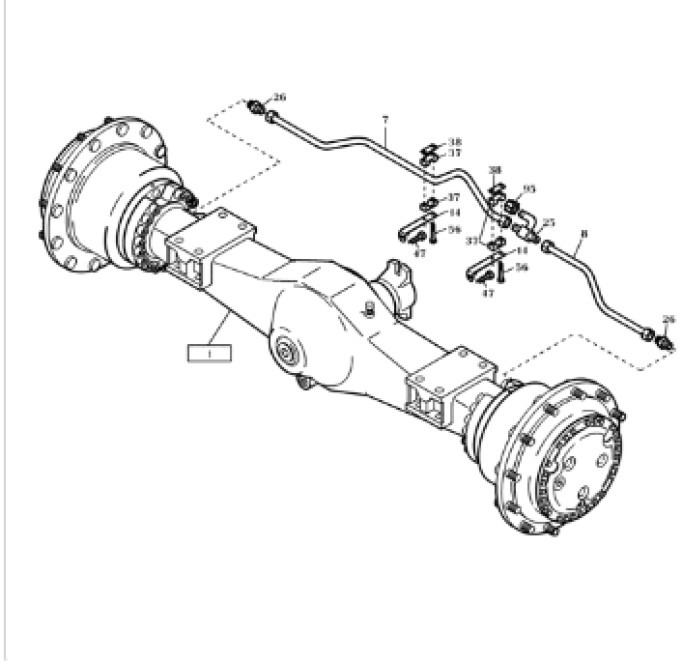 New Holland 4517460 - Eixo dianteiro para Máquina de construção: foto 2 New Holland 4517460 - Eixo dianteiro para Máquina de construção: foto 2
