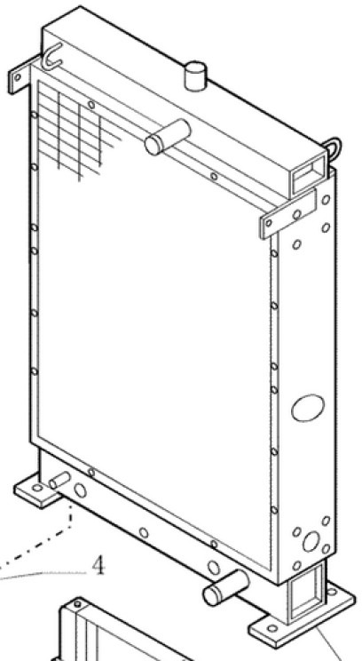 New Holland 76081144 - 76078877 - Radiador para Máquina de construção: foto 1 New Holland 76081144 - 76078877 - Radiador para Máquina de construção: foto 1
