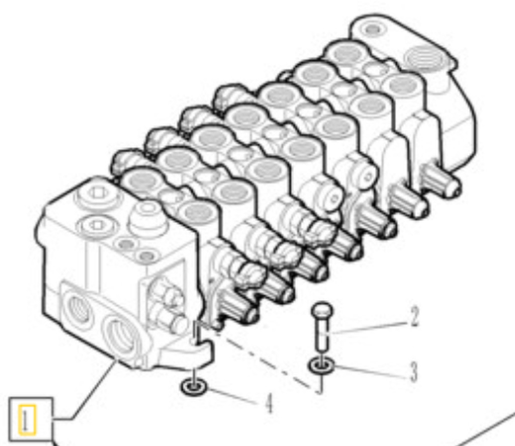 New Holland 87738257 - Válvula hidráulica para Máquina de construção: foto 1 New Holland 87738257 - Válvula hidráulica para Máquina de construção: foto 1