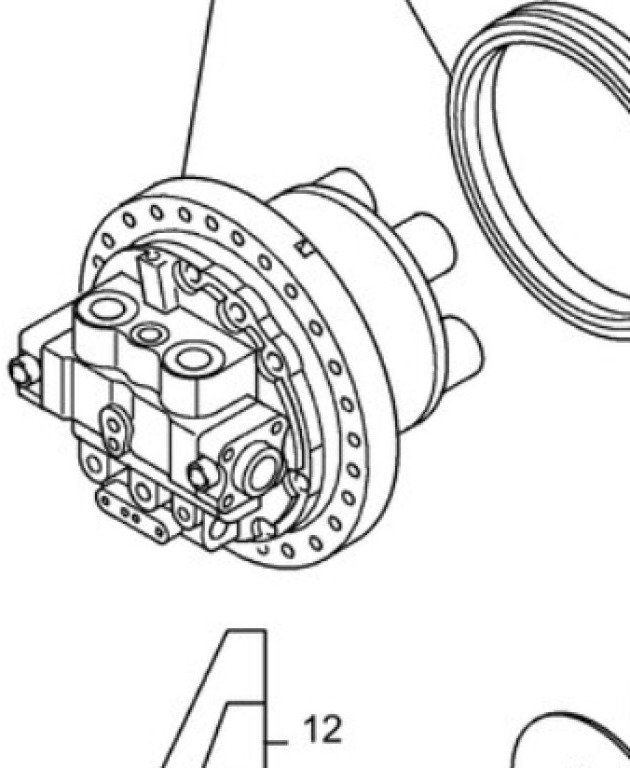 New Holland YN15V00067S017 - Motor hidráulico para Máquina agrícola: foto 1 New Holland YN15V00067S017 - Motor hidráulico para Máquina agrícola: foto 1