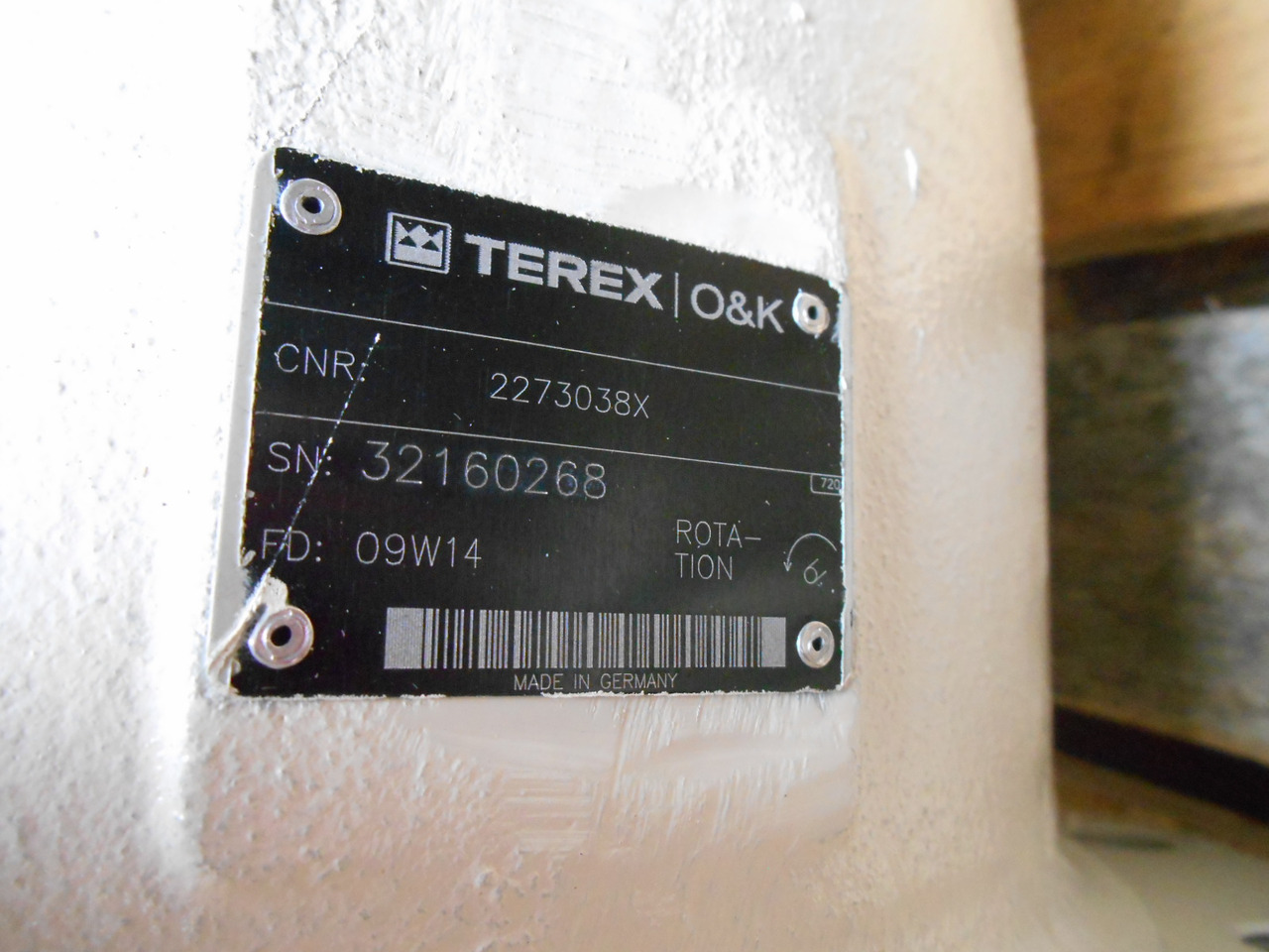 Terex O&K 2273038X - 1459441 - Bomba hidráulica para Máquina de construção: foto 5 Terex O&K 2273038X - 1459441 - Bomba hidráulica para Máquina de construção: foto 5