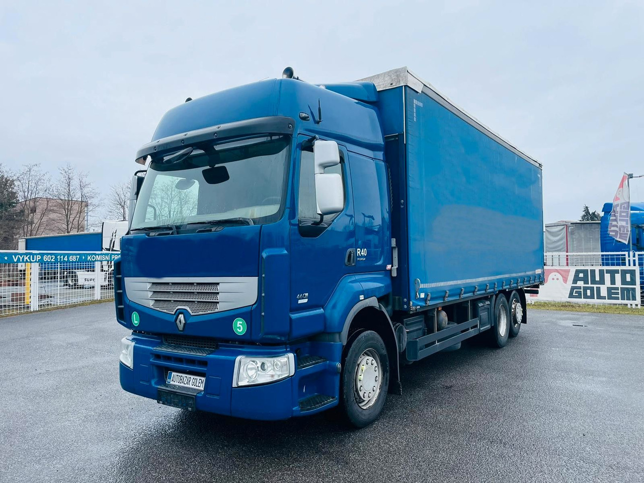 Renault Premium 460 P6X2 EEV - Camião de lona: foto 1 Renault Premium 460 P6X2 EEV - Camião de lona: foto 1
