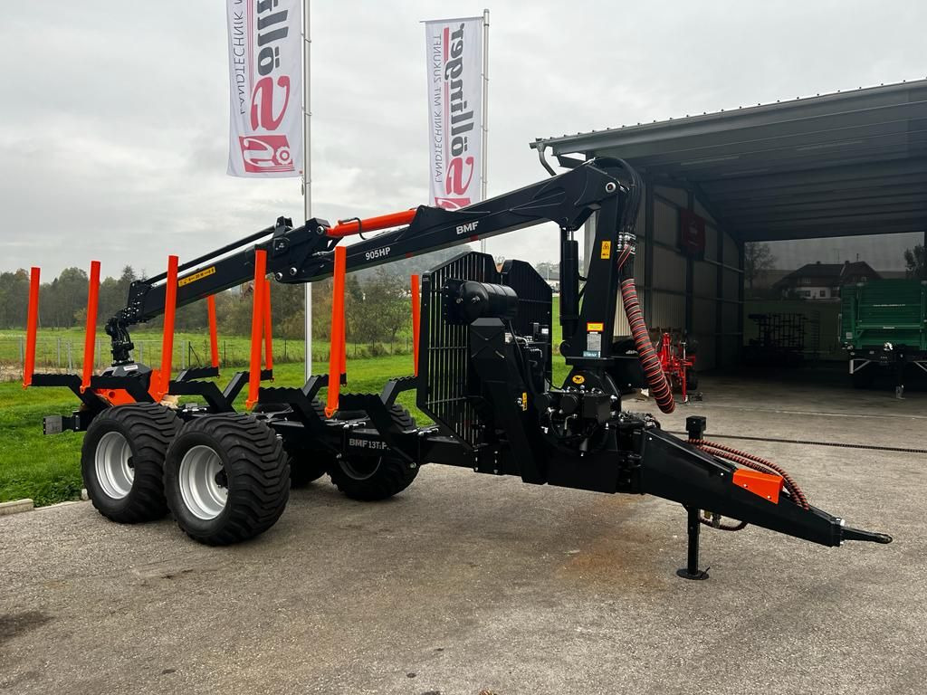BMF BMF 13T1 PRO mit BMF 905 HP Kran - Reboque florestal: foto 1 BMF BMF 13T1 PRO mit BMF 905 HP Kran - Reboque florestal: foto 1