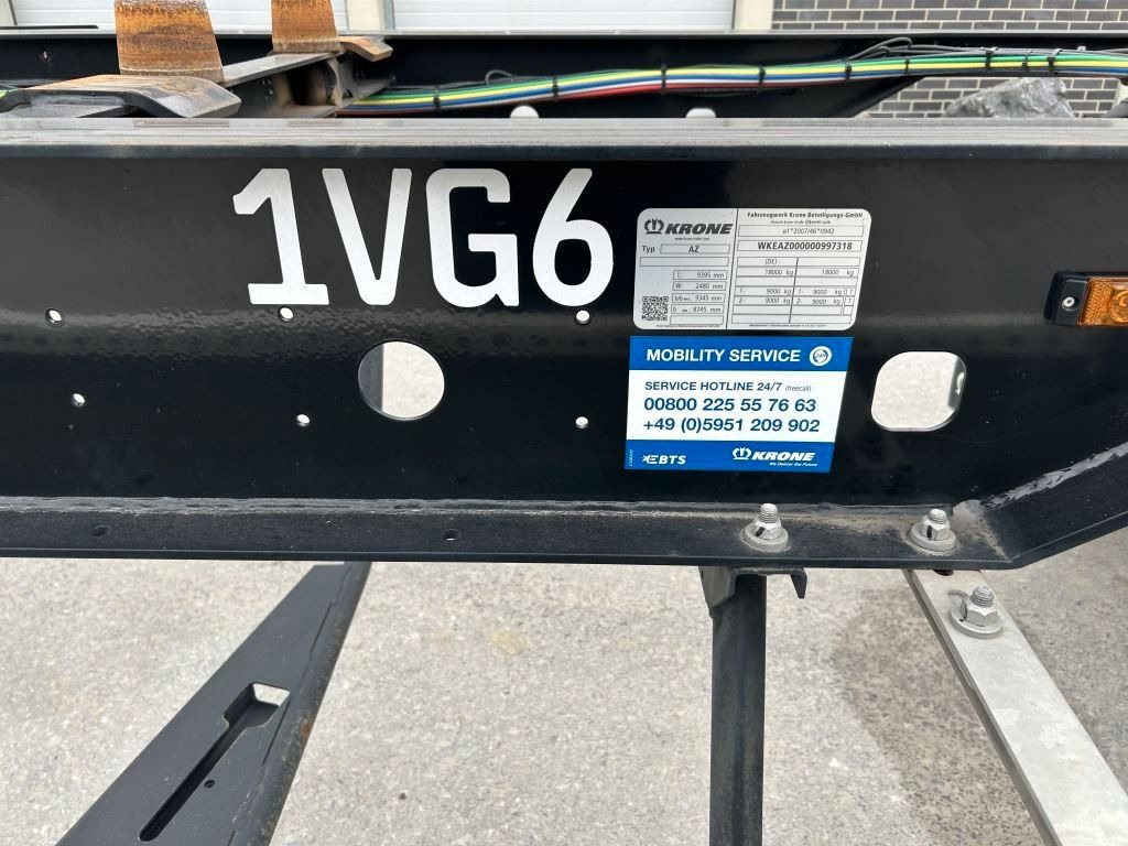 Krone 2 Achswechselfahrgestell, Typ: AZW 18 eL3B9 - Reboque transportador de contêineres/ Caixa móvel: foto 3 Krone 2 Achswechselfahrgestell, Typ: AZW 18 eL3B9 - Reboque transportador de contêineres/ Caixa móvel: foto 3