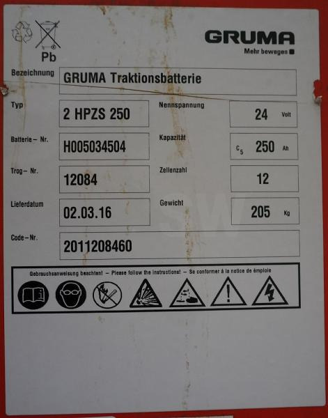 GRUMA 24 Volt 2 PzS 250 Ah - Bateria automotiva: foto 5 GRUMA 24 Volt 2 PzS 250 Ah - Bateria automotiva: foto 5