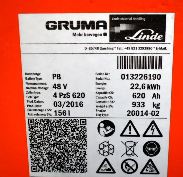 GRUMA 48 Volt 4 PzS 620 Ah - Bateria automotiva: foto 5 GRUMA 48 Volt 4 PzS 620 Ah - Bateria automotiva: foto 5