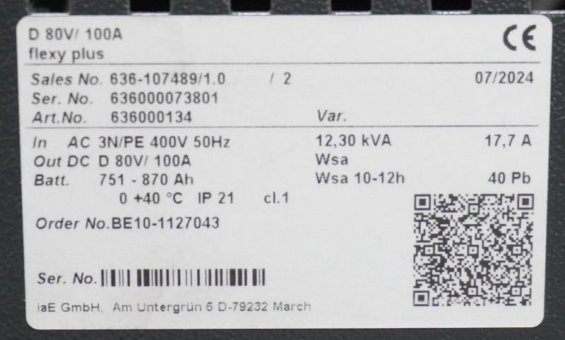 Bateria automotiva INDUSTRIE AUTOMATION Flexy Plus D 80V / 100A: foto 6