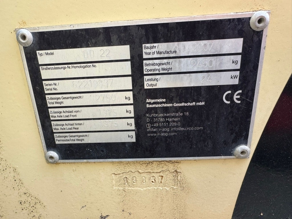 Ingersoll Rand DD22 - Compactador de asfalto: foto 5 Ingersoll Rand DD22 - Compactador de asfalto: foto 5