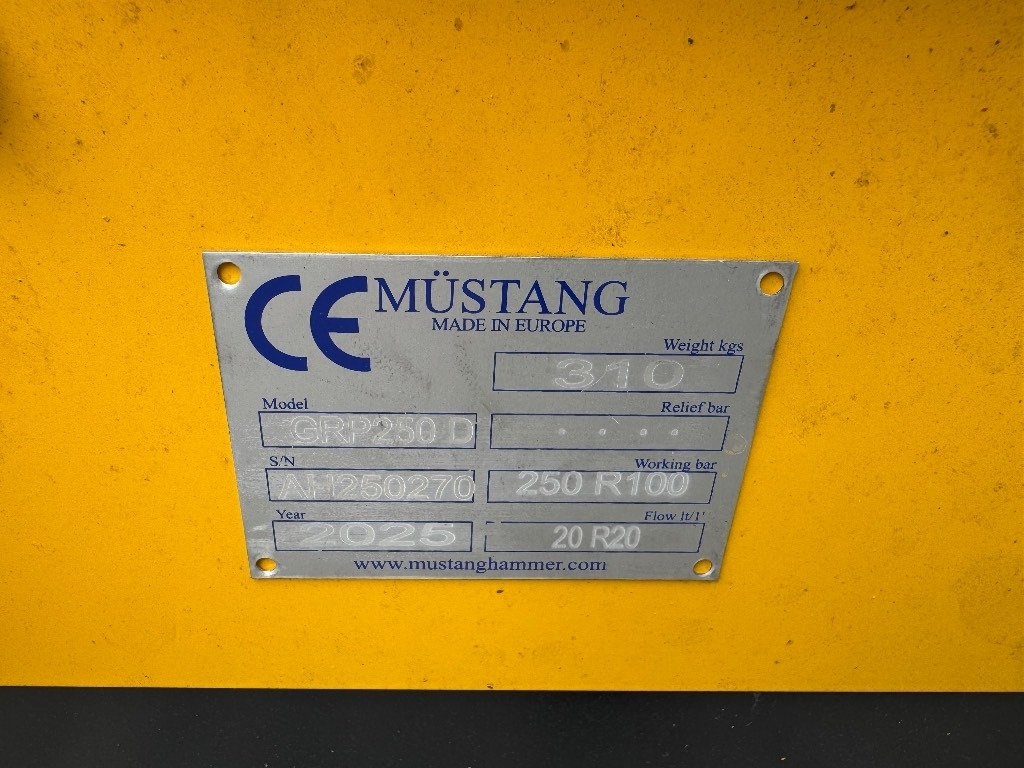 Mustang GRP 250 D - Garra para Máquina de construção: foto 2 Mustang GRP 250 D - Garra para Máquina de construção: foto 2