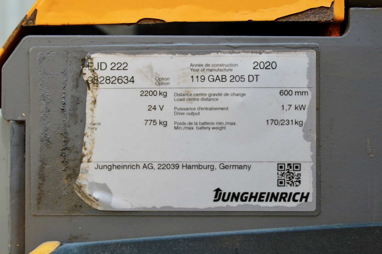 Stacker Jungheinrich EJD 222 205 DT: foto 8