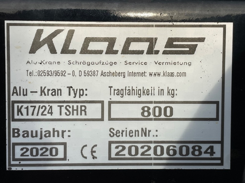 Klaas K 17-24 TSHR - Grua todo o terreno: foto 3 Klaas K 17-24 TSHR - Grua todo o terreno: foto 3