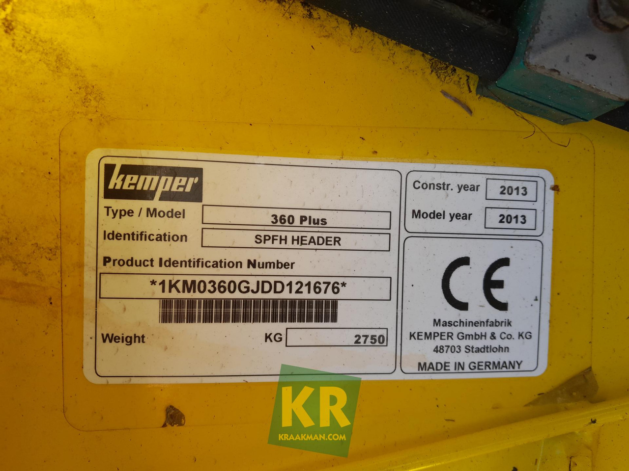 360 Plus Kemper - Plataforma para colher milho: foto 1 360 Plus Kemper - Plataforma para colher milho: foto 1