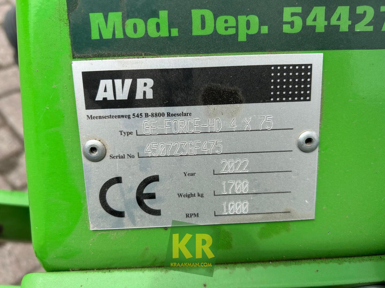 GE Force AVR - Maquina para lavrar a terra: foto 2 GE Force AVR - Maquina para lavrar a terra: foto 2