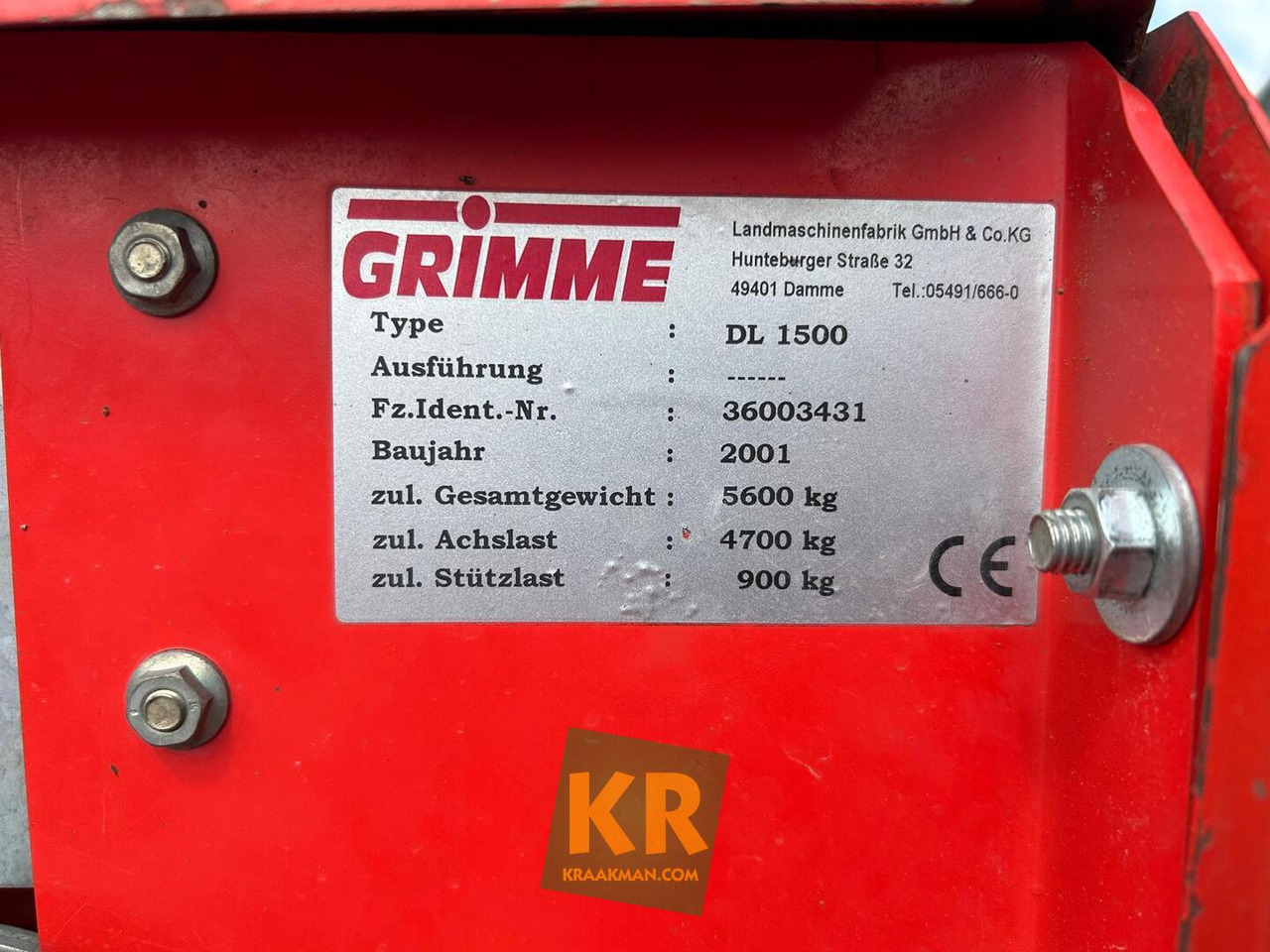 Grimme dl 1500 - Colheitadeira de batatas: foto 1 Grimme dl 1500 - Colheitadeira de batatas: foto 1