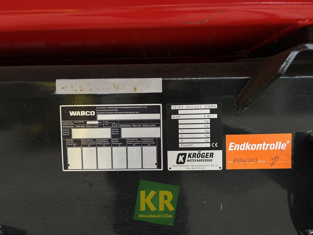 Kröger Overig - Reboque basculante agrícola: foto 2 Kröger Overig - Reboque basculante agrícola: foto 2