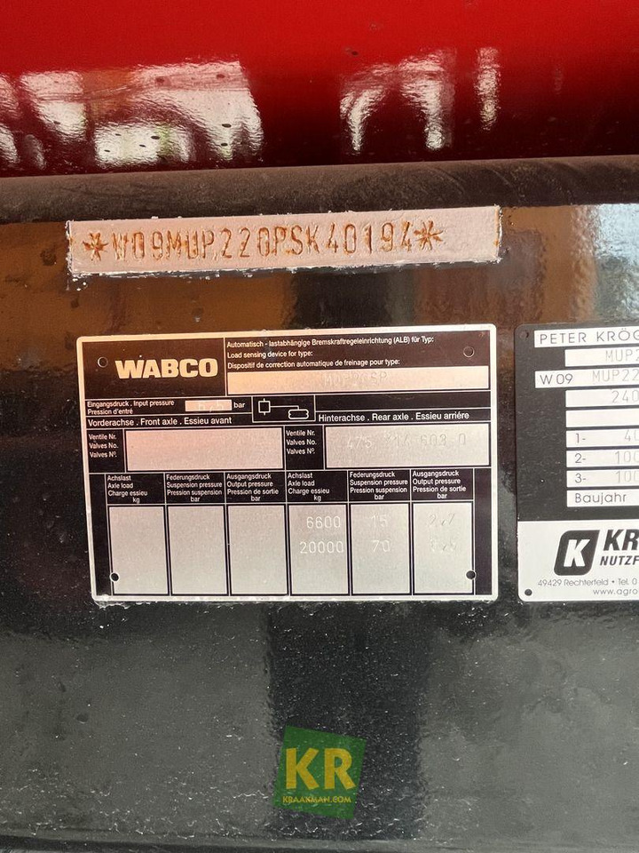 Overig Kröger - Reboque basculante agrícola: foto 3 Overig Kröger - Reboque basculante agrícola: foto 3