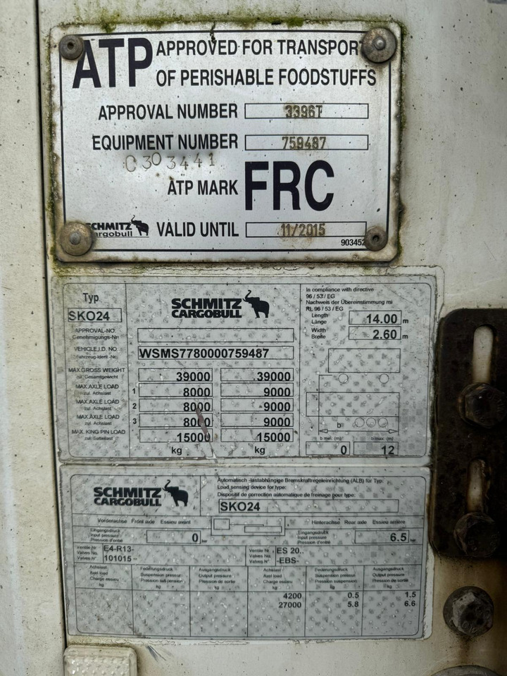 Schmitz Cargobull 2009 Vector 1850 MT - Semi-reboque frigorífico: foto 3 Schmitz Cargobull 2009 Vector 1850 MT - Semi-reboque frigorífico: foto 3
