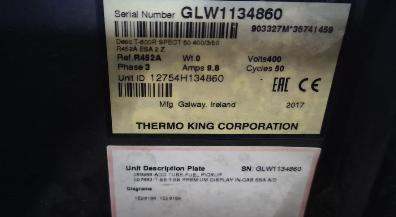 Thermo King T-800 Spectrum # 18438 - Equipamento de refrigeração para Camião: foto 5 Thermo King T-800 Spectrum # 18438 - Equipamento de refrigeração para Camião: foto 5