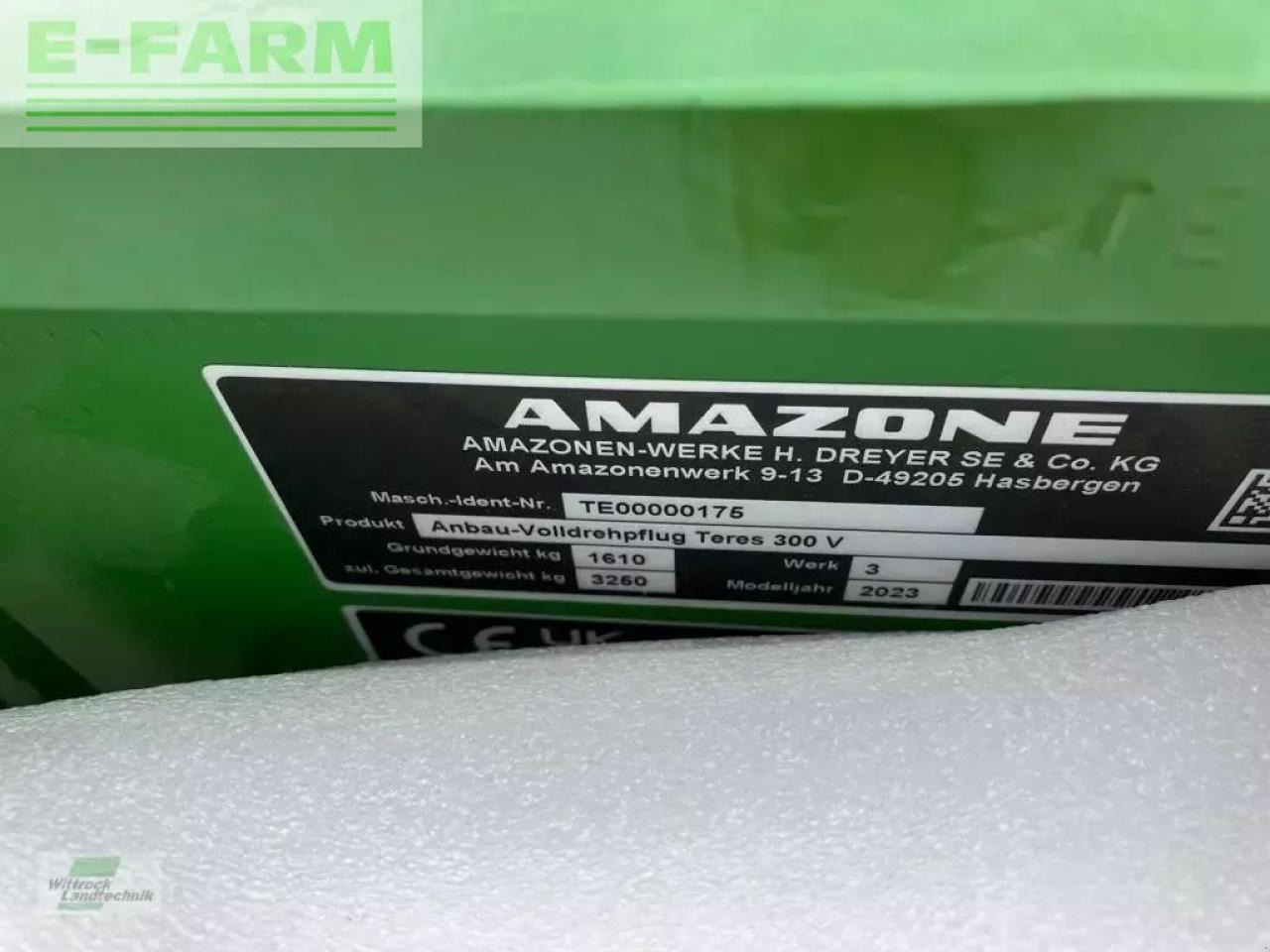 Amazone teres 300 v 5+0 - Arado: foto 4 Amazone teres 300 v 5+0 - Arado: foto 4