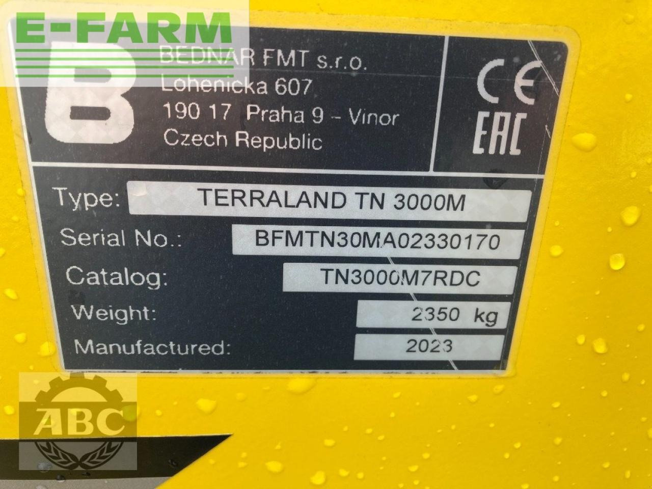 Cultivador Bednar terraland tn 3000 m7r: foto 11