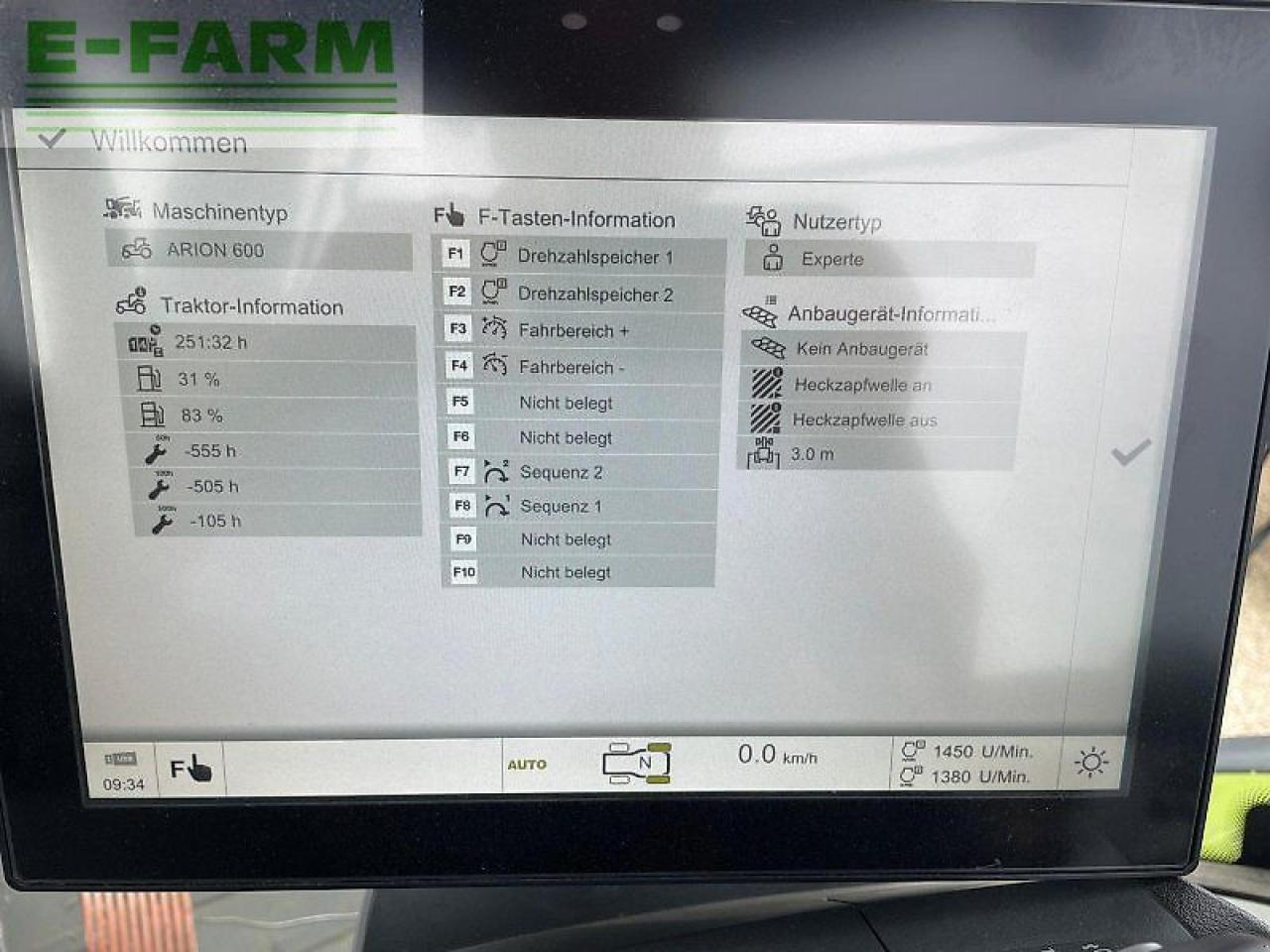 Trator CLAAS arion 660 cmatic cebis preisreduziert CMATIC CEBIS: foto 11