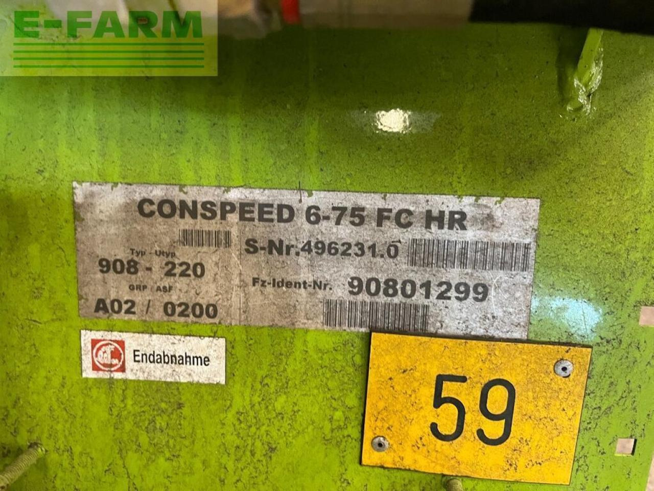 CLAAS conspeed 6-75 fc, maispflücker, lexion, tucano - Acessórios para Colhedora de forragem: foto 4 CLAAS conspeed 6-75 fc, maispflücker, lexion, tucano - Acessórios para Colhedora de forragem: foto 4