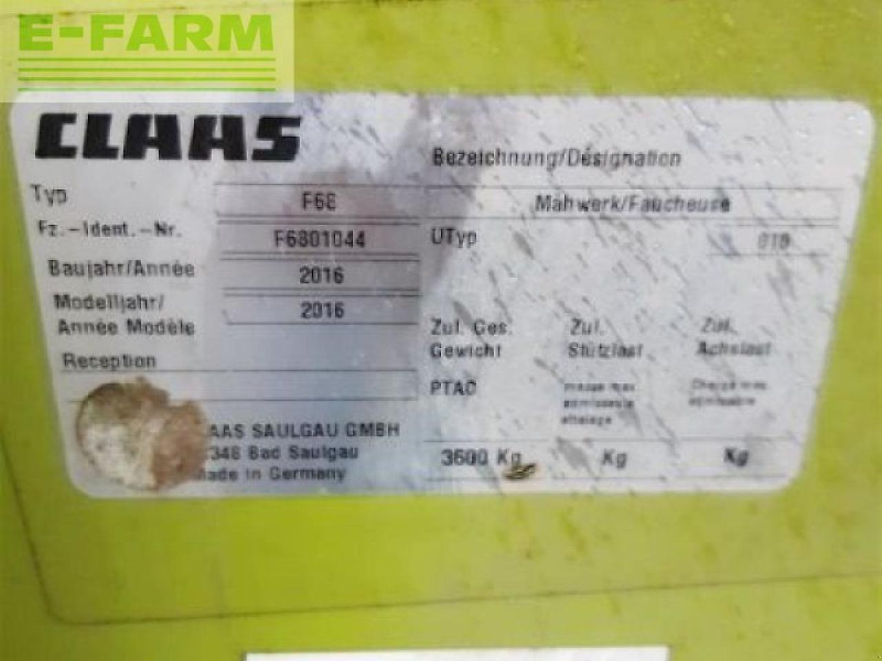 Gadanheira CLAAS mähwerk disco 1100 c + 3200 fc: foto 27