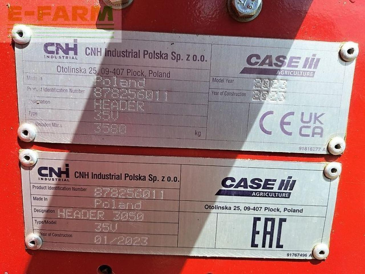 Case-IH 3050 hd 10,67m - Acessórios para Colhedora de forragem: foto 5 Case-IH 3050 hd 10,67m - Acessórios para Colhedora de forragem: foto 5