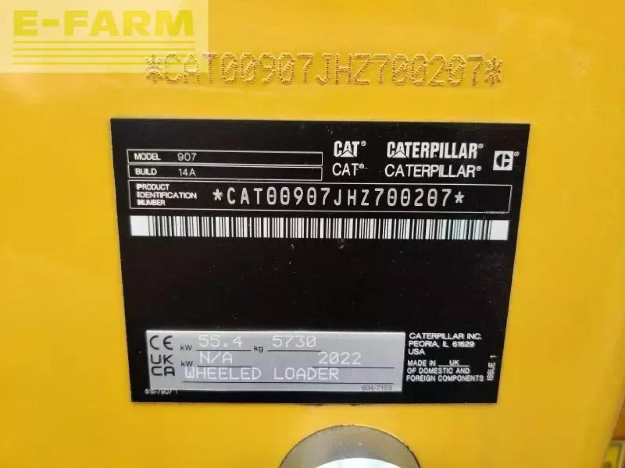 Caterpillar cat 907 - Mini escavadeira: foto 4 Caterpillar cat 907 - Mini escavadeira: foto 4