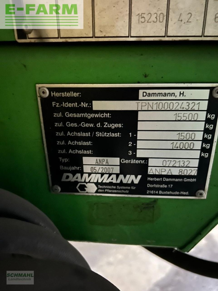 Dammann anpa 8027 - Pulverizador de arrastar: foto 5 Dammann anpa 8027 - Pulverizador de arrastar: foto 5