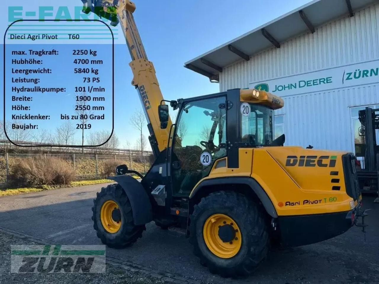 Dieci agri pivot t60 teleskopradlader - Mini escavadeira: foto 1 Dieci agri pivot t60 teleskopradlader - Mini escavadeira: foto 1