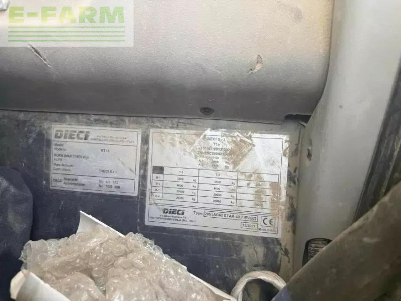 Dieci agristar 40.7 ev - Empilhador telescópico: foto 5 Dieci agristar 40.7 ev - Empilhador telescópico: foto 5