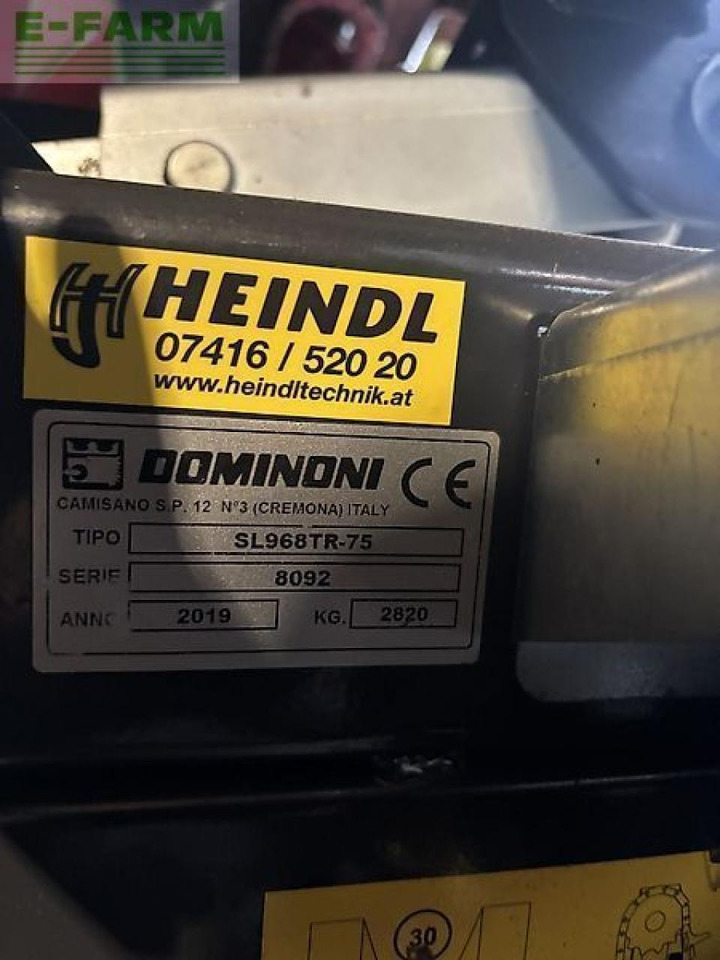 Dominoni sl968tr-75 - Acessórios para Colhedora de forragem: foto 4 Dominoni sl968tr-75 - Acessórios para Colhedora de forragem: foto 4