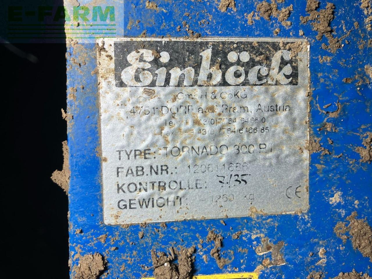 Cultivador Einböck Tornado 300 RT: foto 8