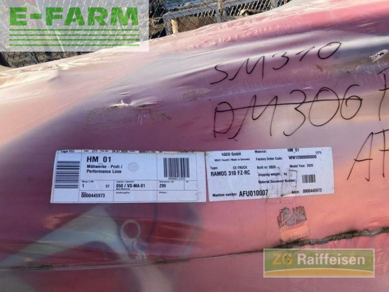Fendt ramos 310 fz-rc - Gadanheira: foto 5 Fendt ramos 310 fz-rc - Gadanheira: foto 5