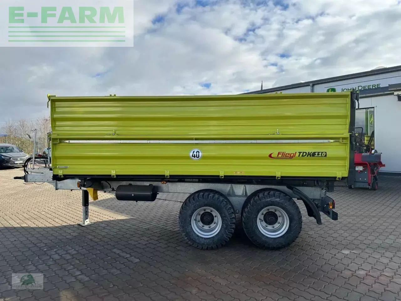 Fliegl tdk 110-88 - Reboque basculante agrícola: foto 2 Fliegl tdk 110-88 - Reboque basculante agrícola: foto 2