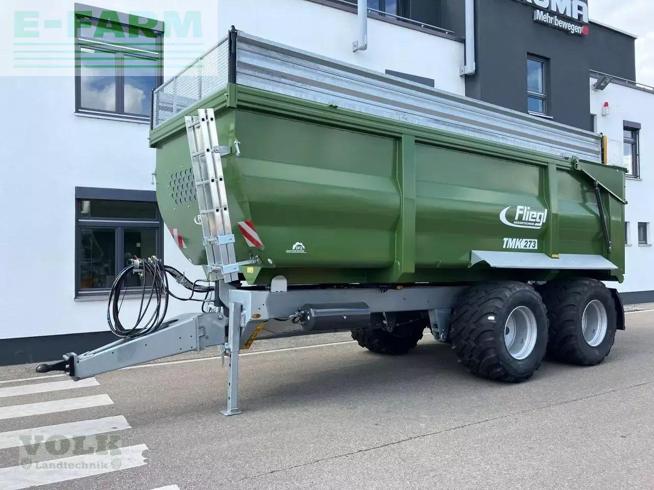 Fliegl tmk 273 fox muldenkipper - Reboque basculante agrícola: foto 1 Fliegl tmk 273 fox muldenkipper - Reboque basculante agrícola: foto 1