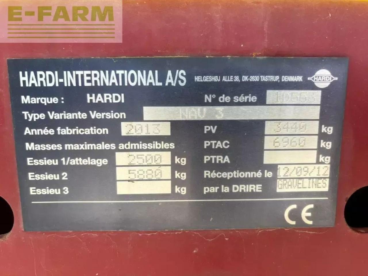 Hardi navigator 3000 - Pulverizador de arrastar: foto 5 Hardi navigator 3000 - Pulverizador de arrastar: foto 5